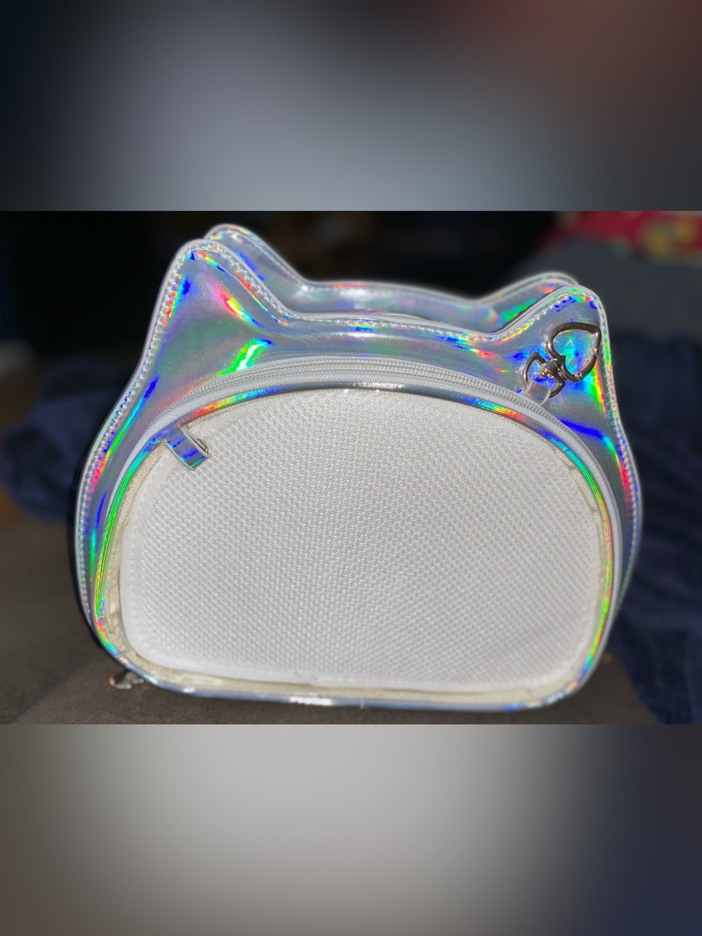 NIP Holographic CLEAR ITA cat 🐈⬛ crossbody purse